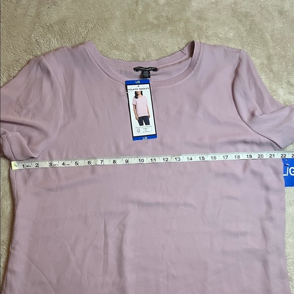 NWT Hilary Radley Soft Pink Flowy Casual Top sz L - Picture 4 of 7